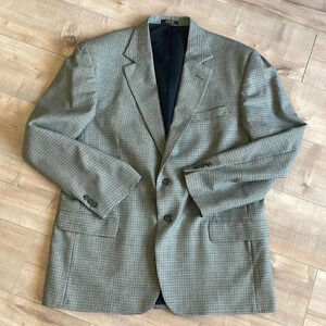 Vintage Hardwick Men’s Houndstooth Blazer Sports Jacket Sz 44 Regular